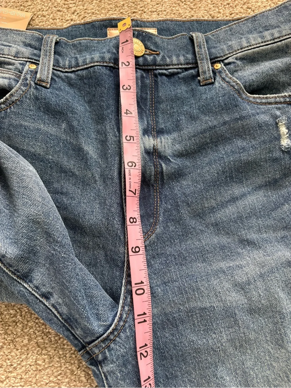 Kut from the Kloth Medium Wash Blue Denim Jeans Sienna Wide Leg High Rise Size 8